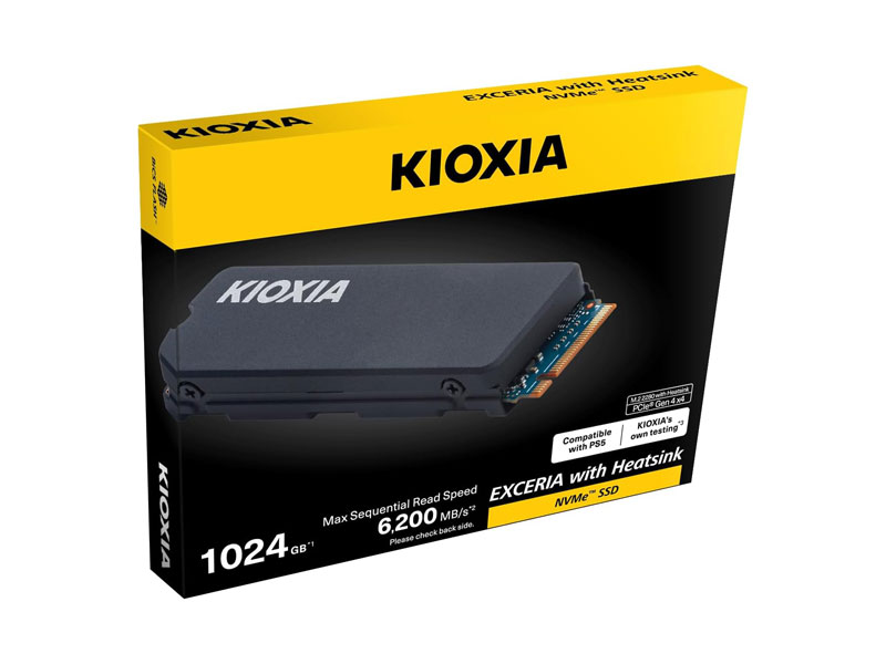 Ảnh minh họa Ổ cứng SSD Kioxia Exceria Heatsink 1TB NVME PCIe4x4 LSC11K1T02G8 tản (6200-4900MB/s) 3