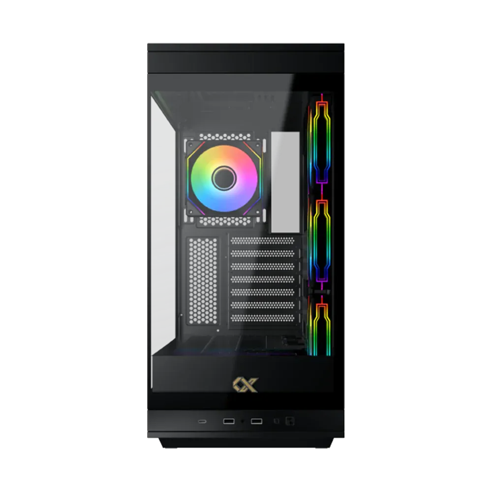 Ảnh minh họa XIGMATEK Meta ARGB E-ATX Mid-Tower Gaming Case với 4 quạt ARGB - Black 2