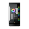 XIGMATEK Meta ARGB E-ATX Mid-Tower Gaming Case với 4 quạt ARGB - Black