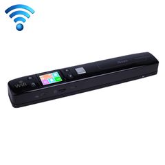  iScan02 WiFi Double Roller Đen – Máy quét cầm tay A4, JPG/PDF, di động 