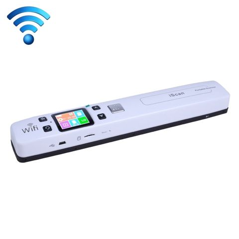 iScan02 WiFi Double Roller Trắng – Máy quét cầm tay A4, JPG/PDF, di động