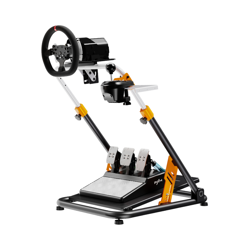 Ảnh minh họa Giá đỡ vô lăng giả lập lái xe Racing Wheel Stand - PXN A11 (Hỗ trợ vô lăng Logitech, PXN, Fanatec,Moza, Simagic, Thrustmaster) 1
