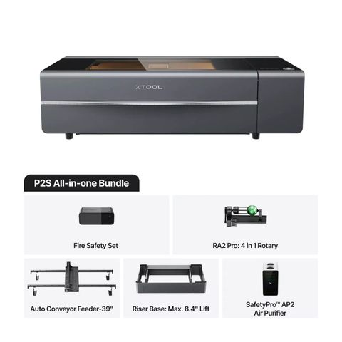 xTool P2S 55W Máy cắt laser CO2 để bàn Bộ trọn gói