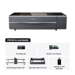  xTool P2S 55W Máy cắt laser CO2 để bàn Bộ trọn gói 