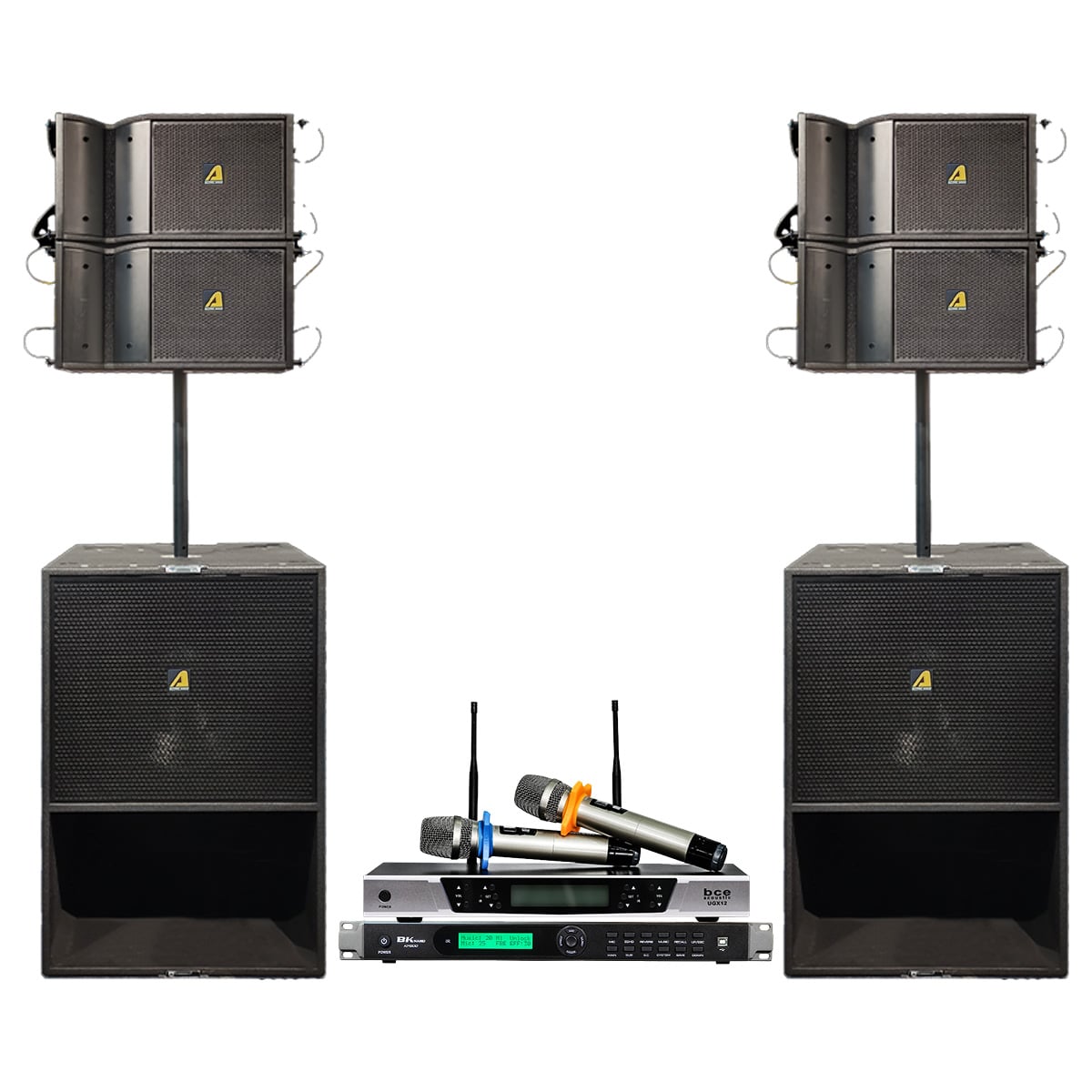 Dàn âm thanh Line Array Active Actpro A6F 05 (sử dụng 100-300 khách, Loa line array từ ferrite)