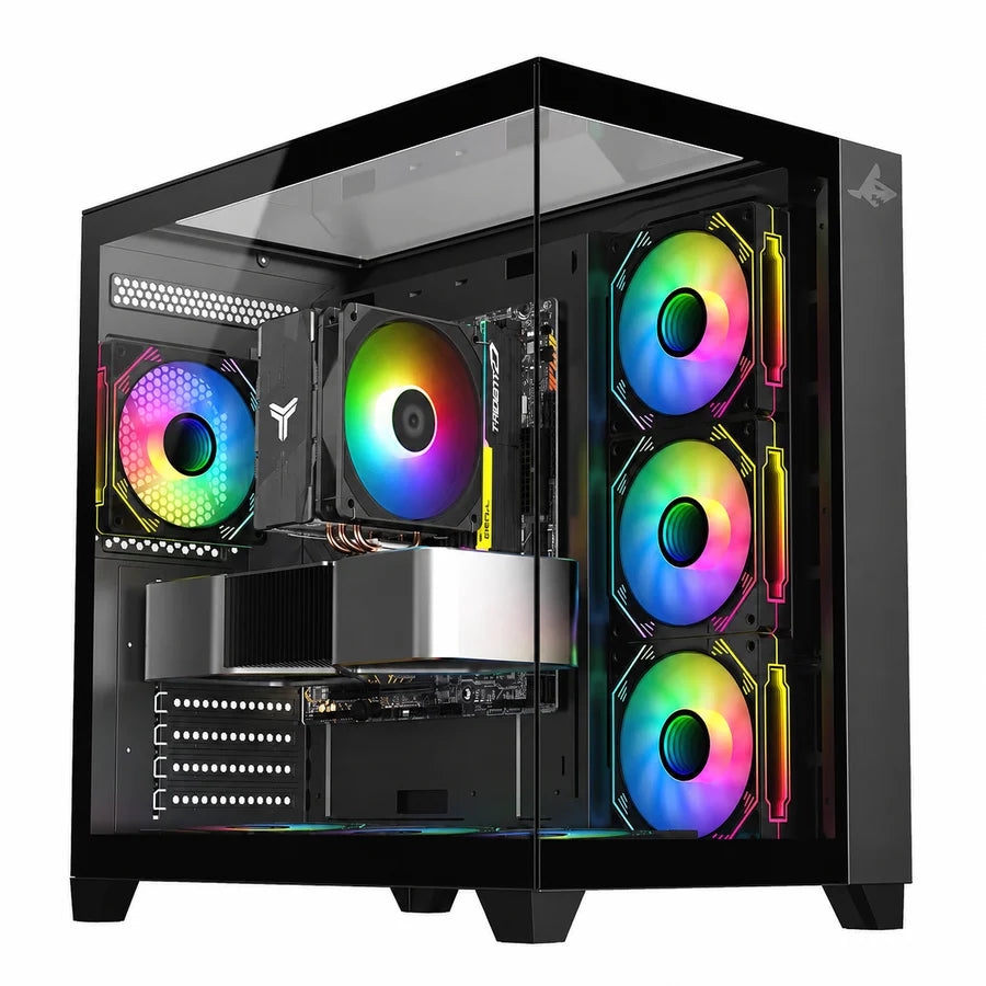 Ảnh minh họa PC Gaming tùy chỉnh i5-14400F, RTX 5060 8GB, 16GB DDR4, 1TB NVMe, Windows 11 Pro - Đen 1