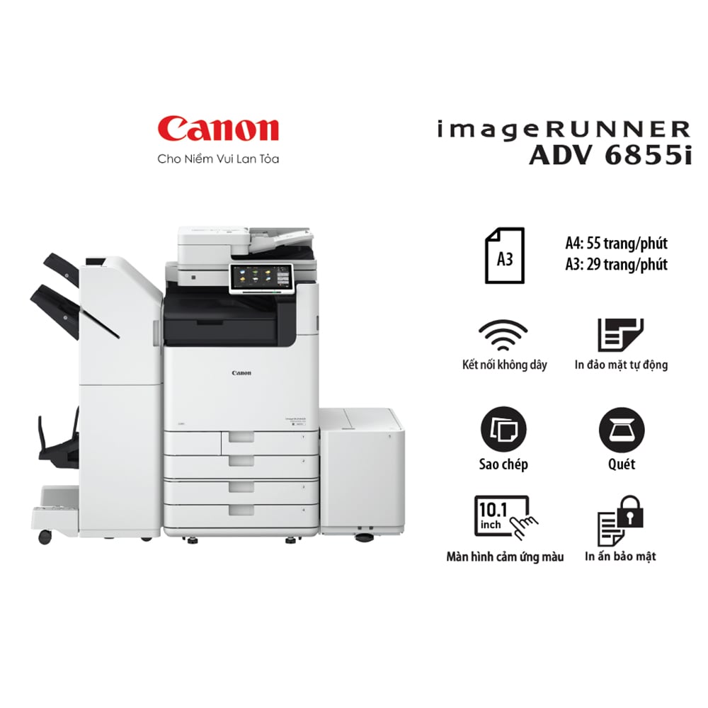 Ảnh minh họa Máy photocopy Canon iR-ADV DX 6855i (In đảo mặt| Copy| Scan| A3| A4| USB| LAN) 1