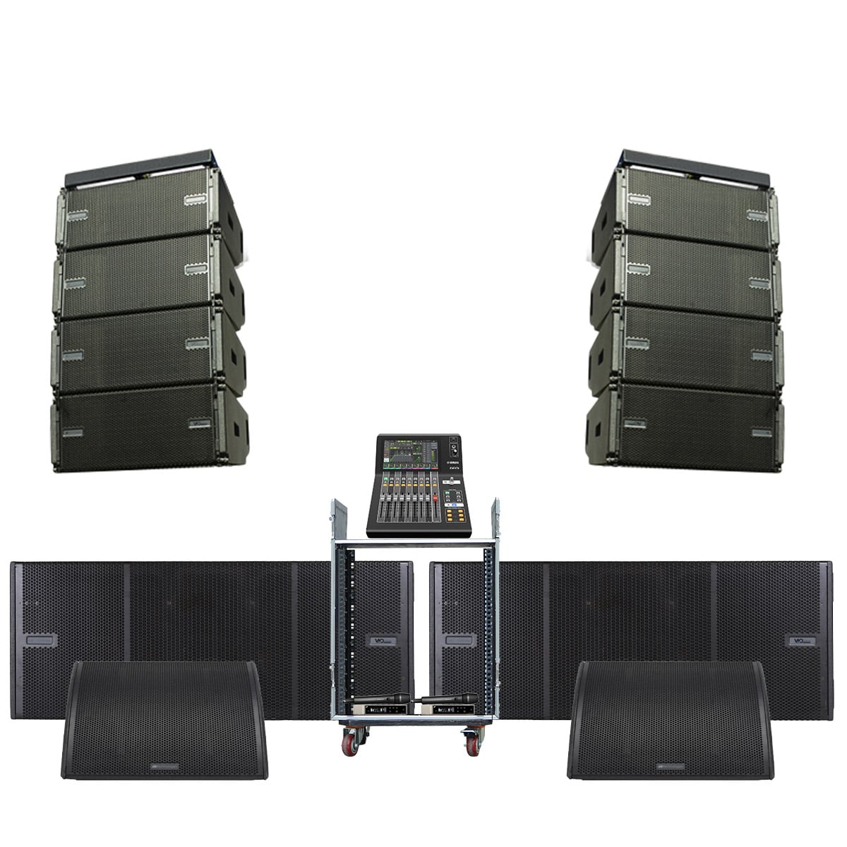 Dàn Line Array Active dBTechnologies ITALY siêu cao cấp 10 (dBTechnologies Vio L212, Vio S218F, FMX15, DM3 Standard...)