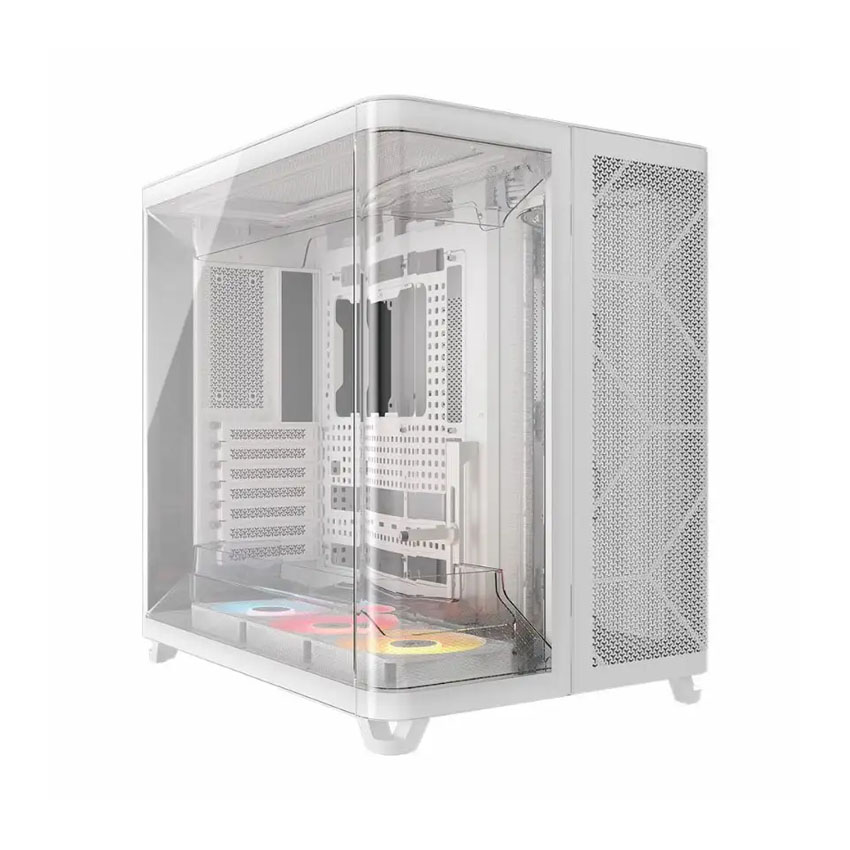 Vỏ máy tính Corsair AIR 5400 RS-R ARGB Tempered Glass - White (eATX/3 fan ARGB)