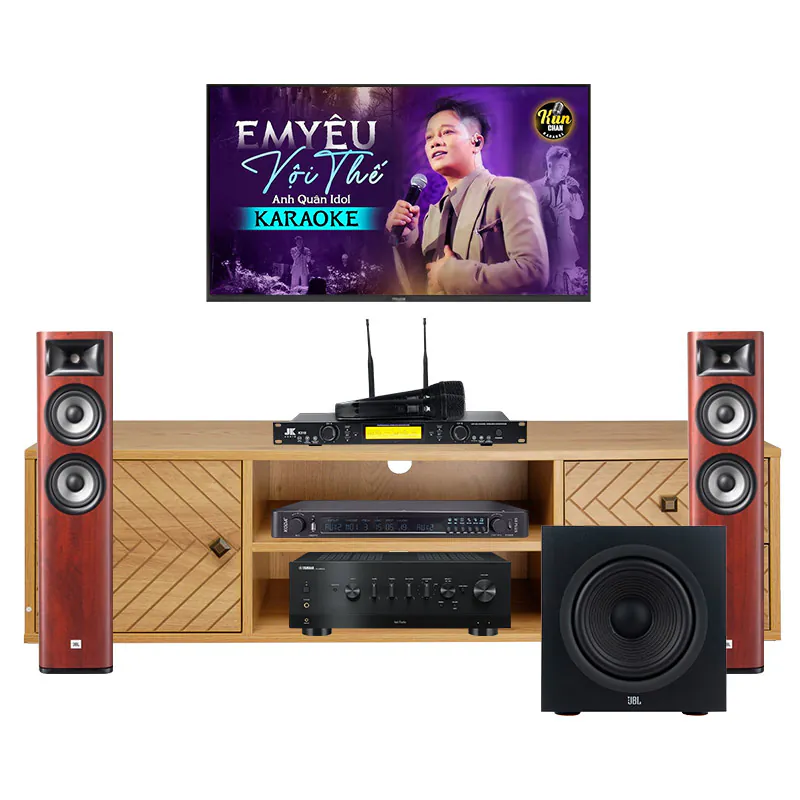 Dàn Nghe Nhạc, Hát Karaoke Yamaha NH132 (Yamaha R-N800A, JBL Studio 680, Koda S8 Plus, JKAudio K310, JBL Stage 200P)