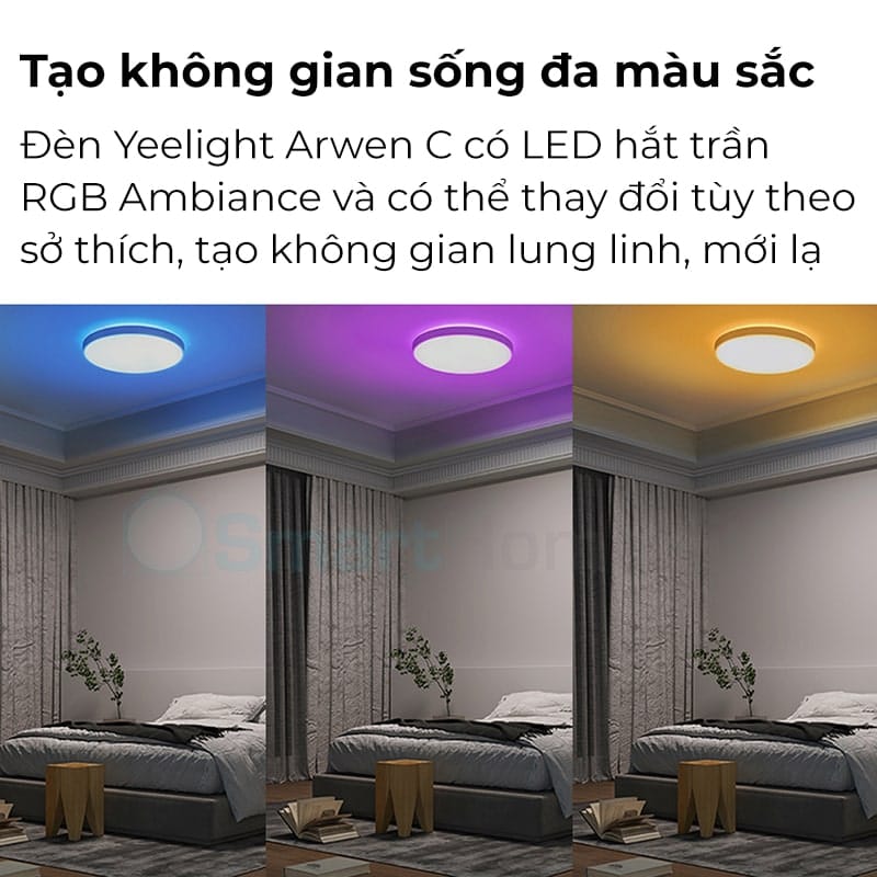 Ảnh minh họa Yeelight LED Ceiling Arwen S Series – RGB Backlight 2
