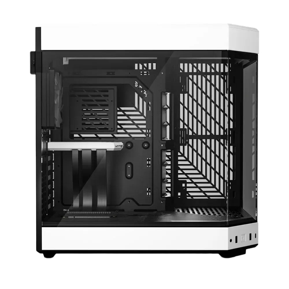 Ảnh minh họa Vỏ case HYTE Y60 hai khoang, kính cường lực toàn cảnh ATX kèm 3 quạt - Đen/Trắng 1