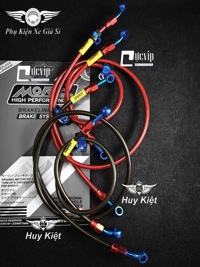 [Đầu Nhôm CNC] Dây Dầu Thắng Đĩa Trước Sau Morin Thái, Gắn Tất Cả Các Dòng Xe Honda, Yamaha, Suzuki, SYM, Kawasaki MS6705
