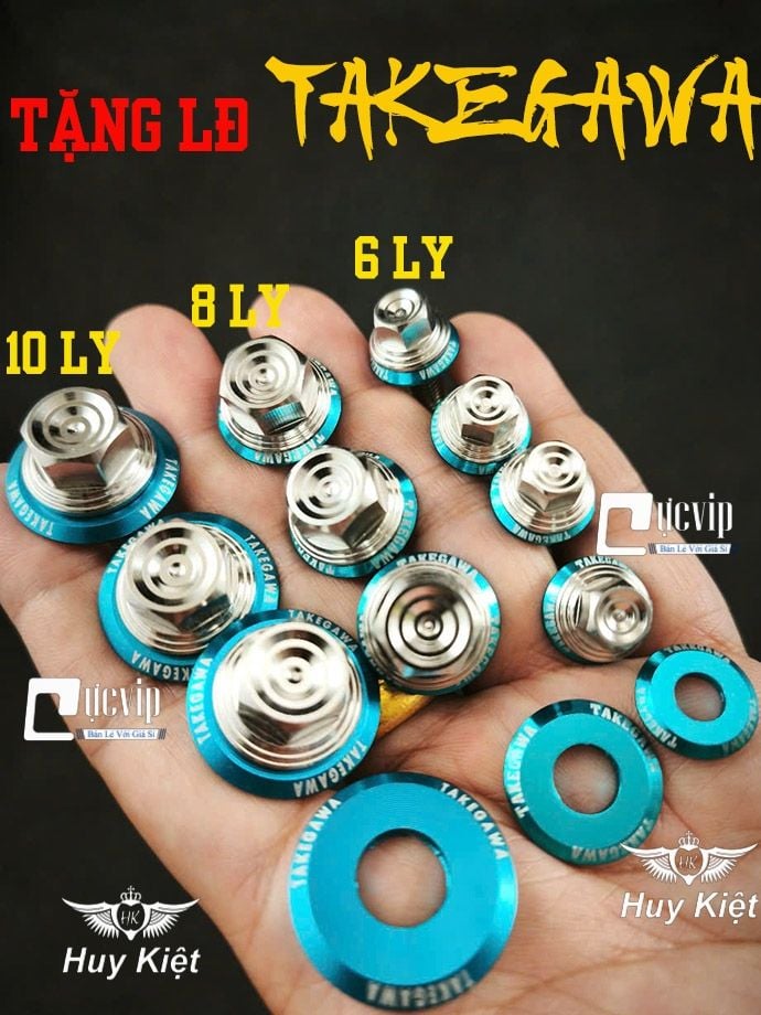 [Tặng LĐ TAKEGAWA XANH] Ốc SALAYA THÁI TRỤ [Inox 304] 6Ly 8Ly 10Ly Chiều Dài Full Đủ Size (Giá 1 Con) MS9962