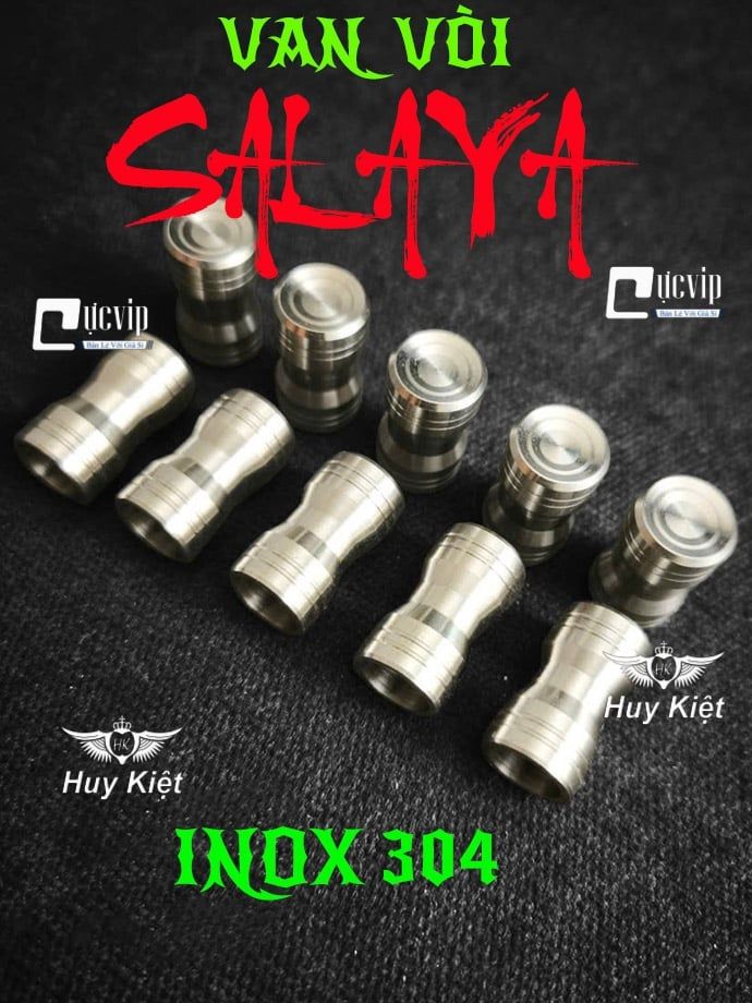 Cặp Van Vòi Bánh Xe Salaya V9 Inox 304 Lắp Mọi Loại Xe MS5246