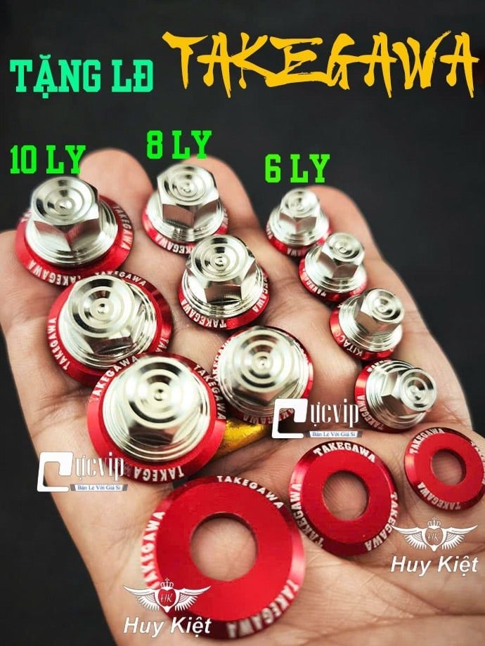 [Inox 304] Ốc SALAYA THÁI TRỤ [Tặng LĐ TAKEGAWA ĐỎ] 6Ly 8Ly 10Ly Full Size Chiều Dài (Giá 1 Con) MS9961