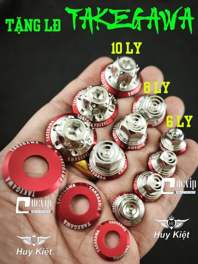 [Tặng LĐ TAKEGAWA ĐỎ] Ốc SALAYA (D3, THÁI) [Inox 304] 6Ly 8Ly 10Ly Full Chiều Dài Các Size (Giá 1 Con) MS9957