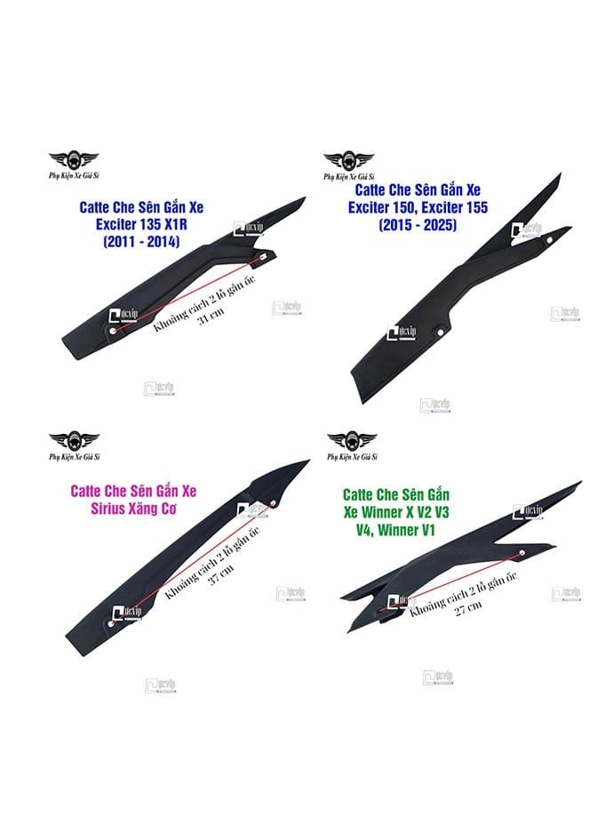 Catte Che Sên Gắn Xe Dream, Wave Nhỏ, Sirius Xăng Cơ, Winner, Exciter 135, 150, 155 MS6850