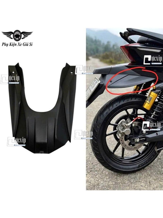 (Chuẩn Form Xe) Dè Chắn Bùn Sau DatBike Quantum S1 S2 S3, Nhựa ABS Cao Cấp MS7043