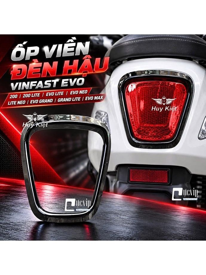 Ốp Viền Đèn Hậu VinFast Evo 200, 200 Lite, Evo Lite, Evo Neo, Lite Neo, Evo Grand, Evo Grand Lite, Evo Max MS7048