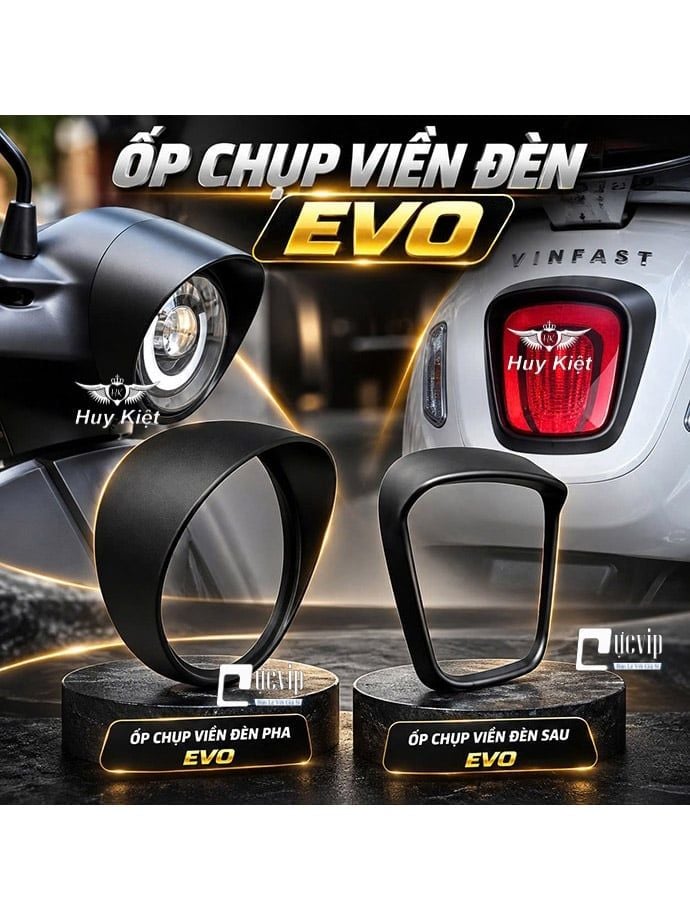 Ốp Viền Đèn Pha Trước, Đèn Hậu Evo 200, Evo 200 Lite, Evo Lite, Evo Neo, Evo Lite Neo, Evo Grand, Evo Grand Lite, Evo Max MS7047