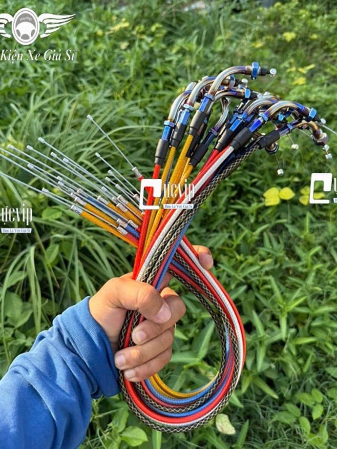 [Xi Titan] Dây Ga Thái [DÂY GA MÀU] Gắn Wave Nhỏ A S RS RSX ZX Blade, Cub 81, Super Dream, Dr Lùn, Dr Thái MS7001