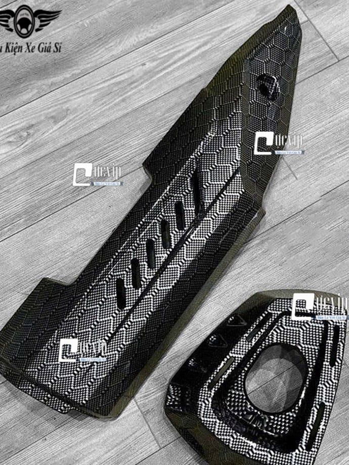 [Kiểu Thái] Ốp Che Pô + Đích Pô Winner X V2 V3 V4 V5 (Carbon) [Lắp Không Cần Chế] MS6831