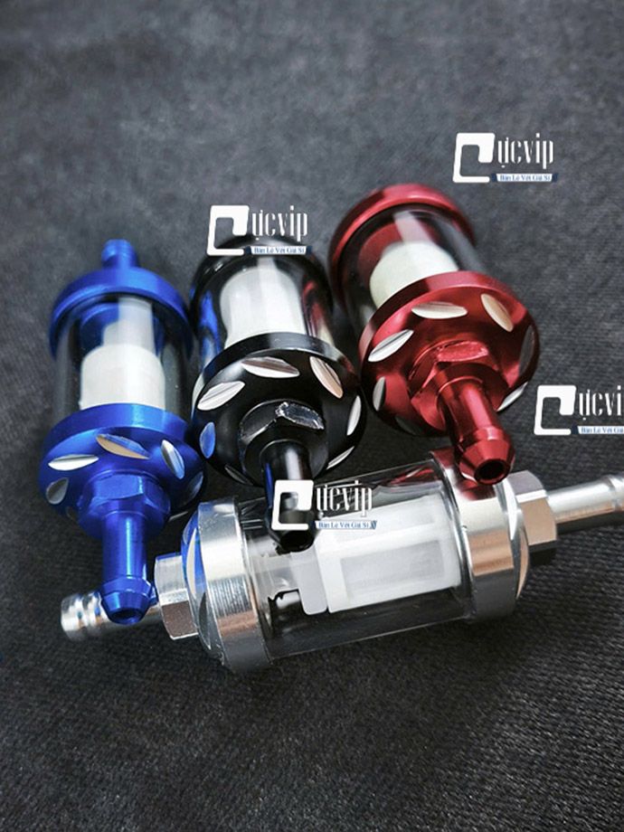 [Size Lớn] Lọc Xăng Thủy Tinh Trong Suốt Gắn Future Wave Dream Sirius Jupiter Cub MS6760