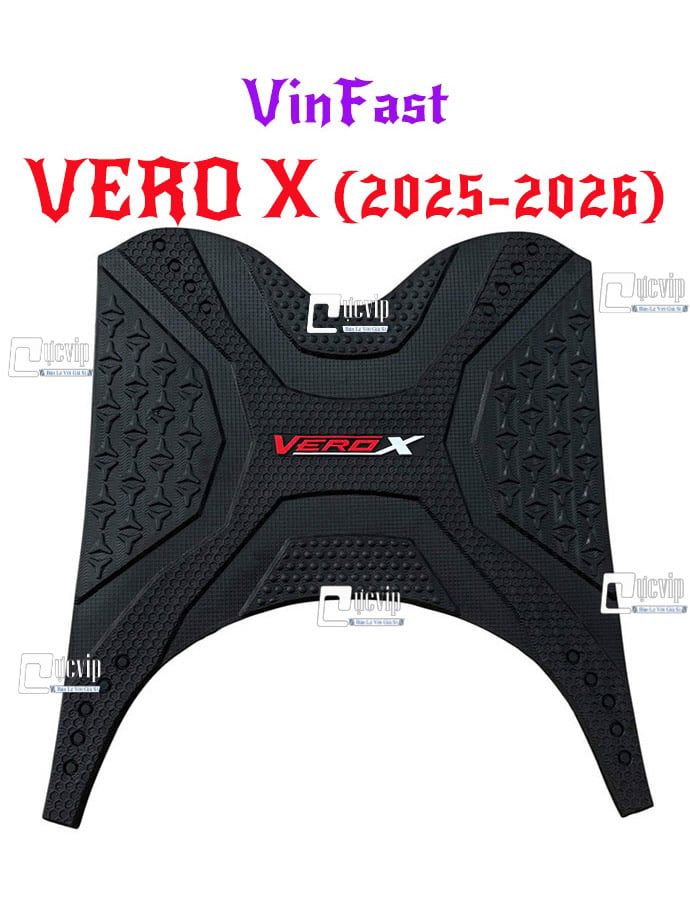 Thảm Lót Sàn [Để Chân] Xe Máy Điện VinFast Vero X 2025 - 2026 [Cao Su Dày] MS6966
