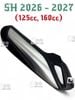 [Mẫu Theo Xe] Ốp Che Pô SH 2026 - 2027 125i/160i Nhựa Đen Bóng, Bạc, Carbon, Tổ Ong MS6968