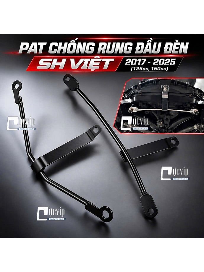 [Sơn Đen] Pat Chống Rung Đầu Đèn SH Việt 2017 - 2025 (125cc, 150cc)