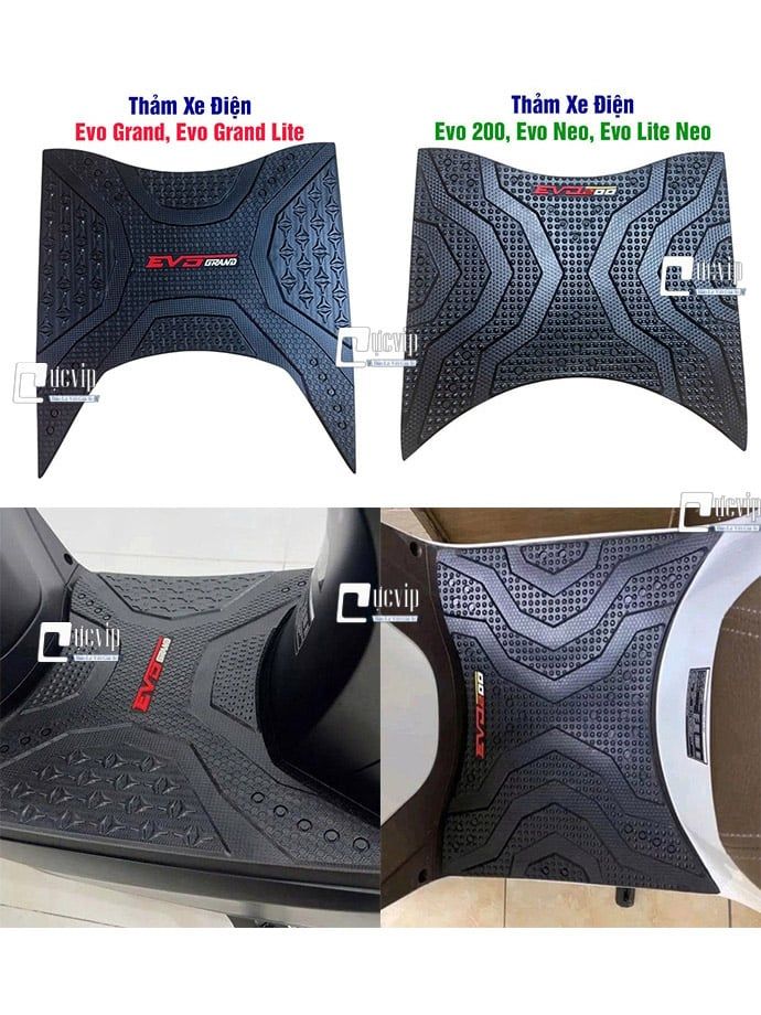 Thảm Xe Điện Evo 200, Evo Grand, Evo Lite, Evo Grand Lite, Thảm Lót Chân Dành Cho Tất Cả Các Dòng Xe Điện Evo MS6824