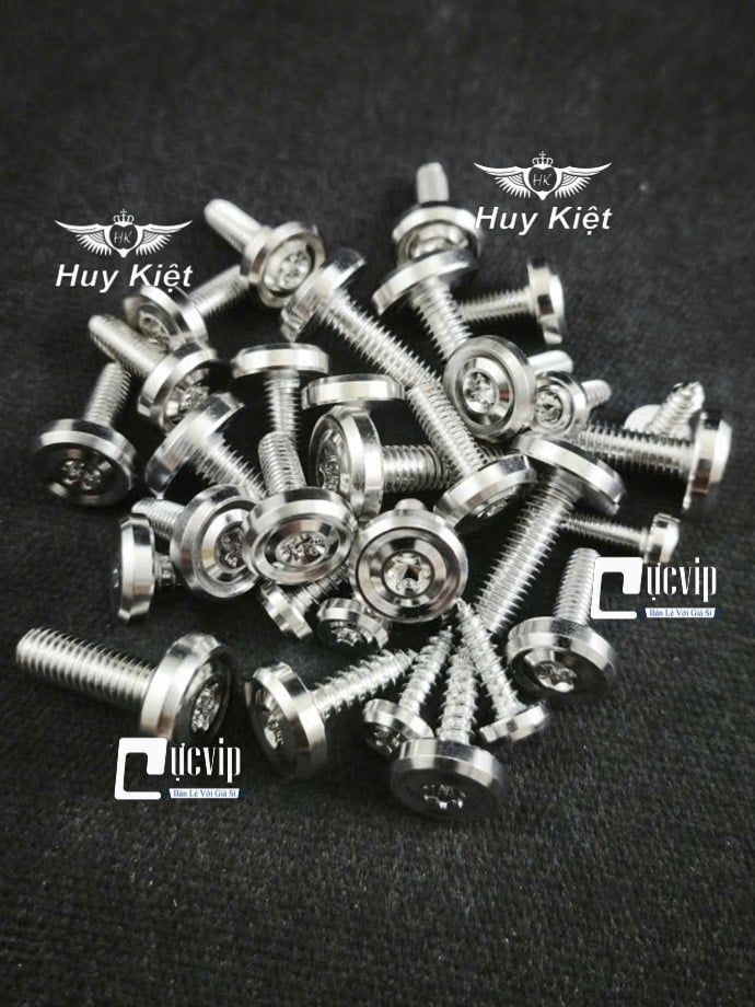 [CTS Mẫu V3] [INOX 304] Full Bộ Ốc Dàn Áo Salaya Vision Click Jupiter Xipo AB Wave Mio Satria Sonic Dr Si Fu Vario Ex Win