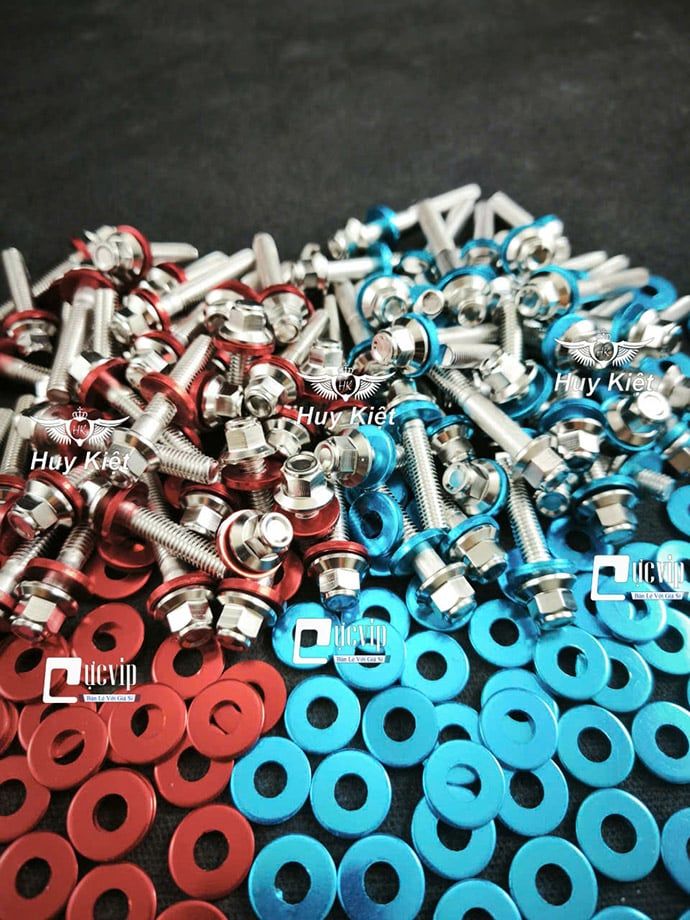 [CTS Mẫu V3] Bộ Ốc Lóc Máy Salaya INOX 304 + TẶNG FULL LÔNG ĐỀN Xipo AB Wave Dr Si Luvias R15 Lead Ex MSX SH Cub