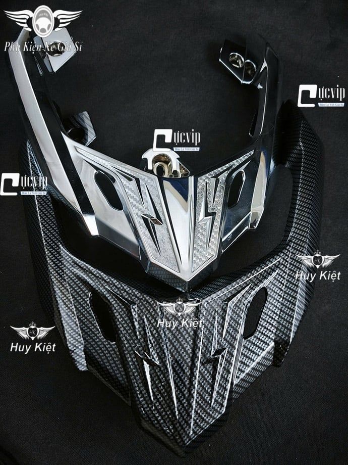 Ốp Cảng Sau Carbon, Xi Mạ Crom Airblade AB 160cc, Airblade 2020 - 2025 125cc 150cc 160cc MS6770