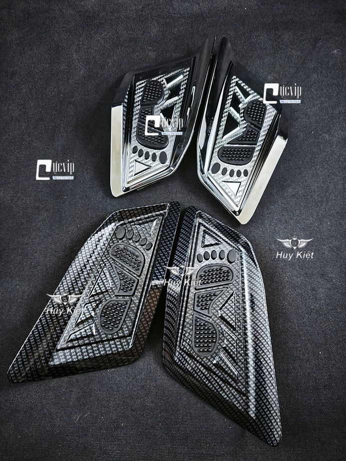 Ốp Gác Chân Trước Em Bé AirBlade AB 2020 - 2025 160cc, 150cc 125cc Xi Mạ Crom, Carbon MS6805