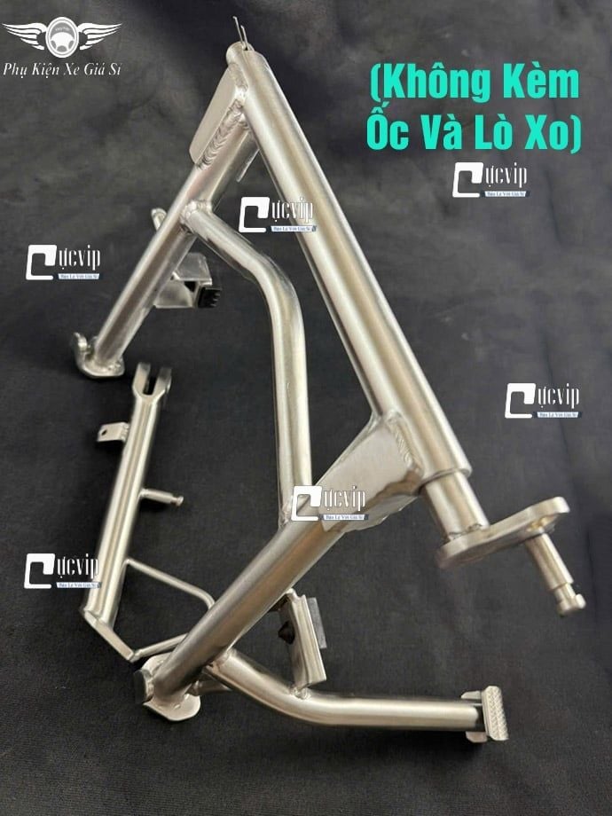 Combo Chân Chống Đứng Và Chân Chống Nghiêng Inox 304 Gắn Xe Máy Điện Dat Bike Quantum S1, S2, S3 (Không Kèm Ốc Và Lò Xo) MS6878