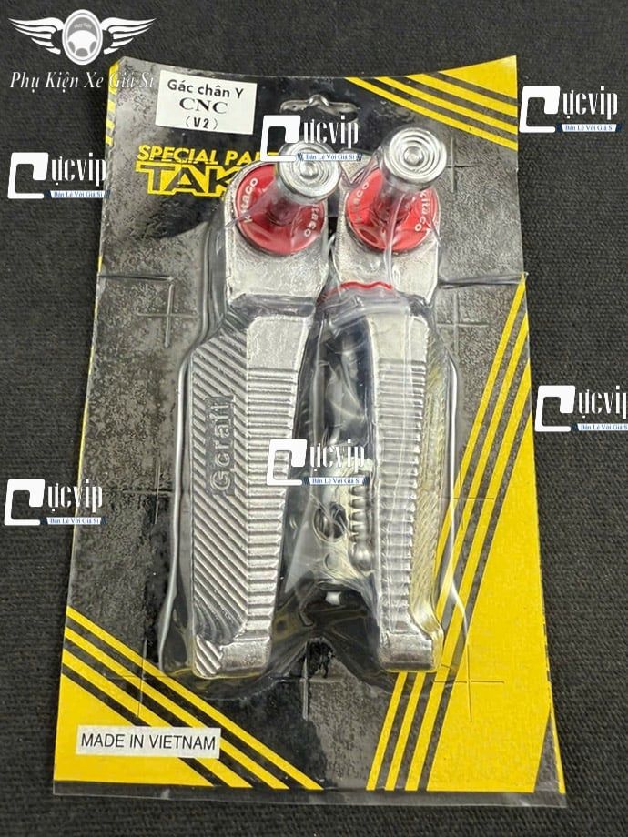 [Mẫu Mới] Cặp Gác Chân Sau Nhôm Gcraft V2 (Tặng Ốc Xỏ Và Lông Đền) Wave, Dream, Future, Vision, Sonic, Winner V1, AB 2013 - 2023, Vario 2015 - 2021, Sirius, Exciter, Jupiter MS6875