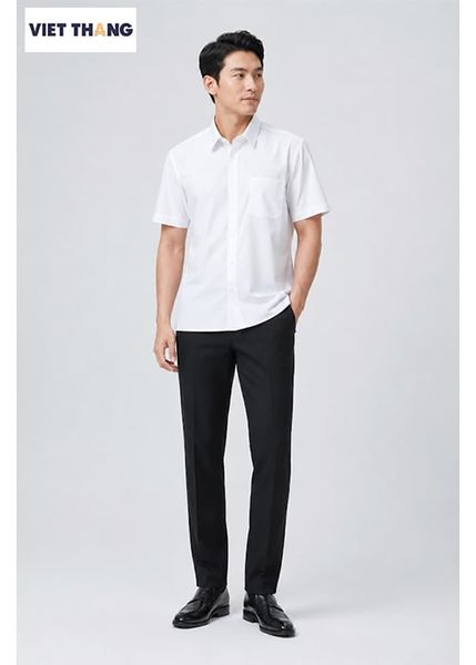 ÁO SƠ MI NAM VẠT NGANG NGẮN TAY REGULAR AN76-087N
