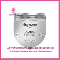 Lưỡi tông đơ Shernbao Coarse Standard 5-in-1 Ceramic Blades cho dòng PGC 780/680/580, Andis & Wahl