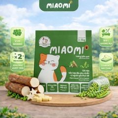 Cát vệ sinh cho mèo hỗn hợp sắn đậu nành Miaomi Hương biển xanh