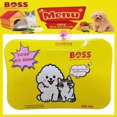 Pate súp bò hầm dành cho chó mèo THE BOSS