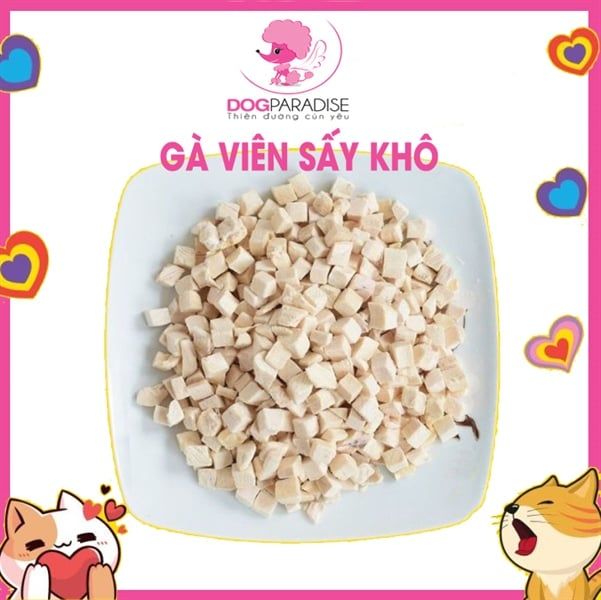 Gà viên sấy thăng hoa
