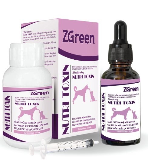 Nutri Toxin tăng cường miễn dịch phục hồi thể lực chó mèo