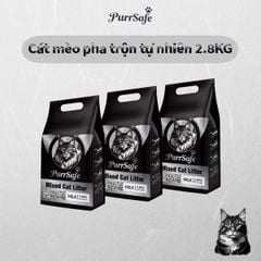 Cát vệ sinh cho mèo tổng hợp đậu nành than hoạt tính hương sữa PurrSafe
