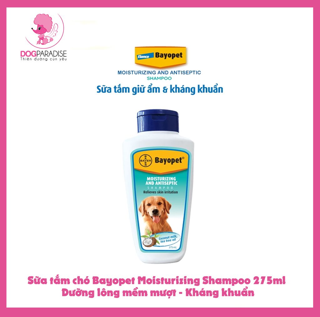 Sữa tắm giữ ẩm, kháng khuẩn - Bayopet Moisturizing Shampoo