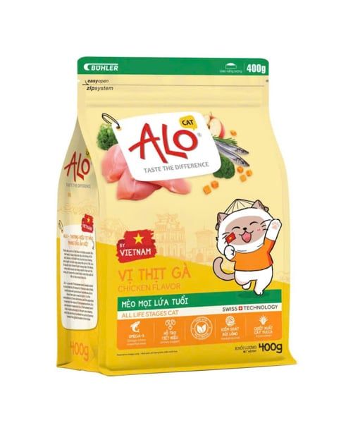 Hạt Alo vị thịt gà cho mèo mọi lứa tuổi