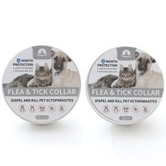 Vòng cổ chứa tinh dầu margosa chống ve rận bọ chét cho chó và mèo Flea & Tick Collar Size nhỏ
