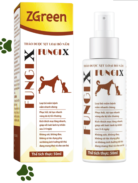 Thảo dược xịt nấm cho thú cưng Fungix