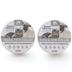 Vòng cổ chứa tinh dầu margosa chống ve rận bọ chét cho chó và mèo Flea & Tick Collar Size lớn